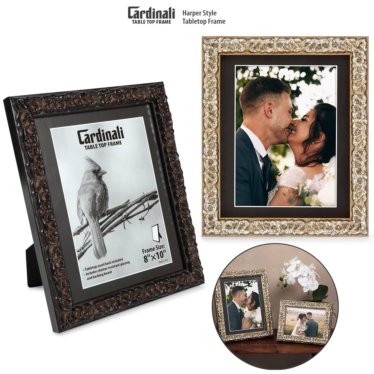 Cardinali Harper Tabletop Picture Frames