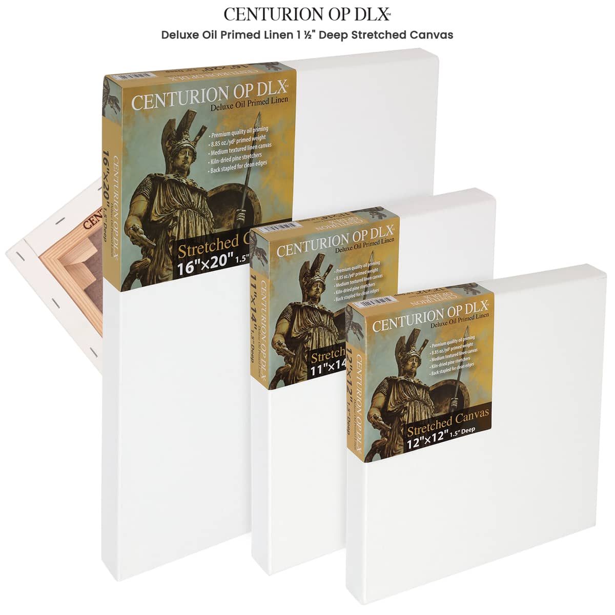 Centurion DLX Oil Primed Linen Stretched Canvas 1-1/2 inch Deep