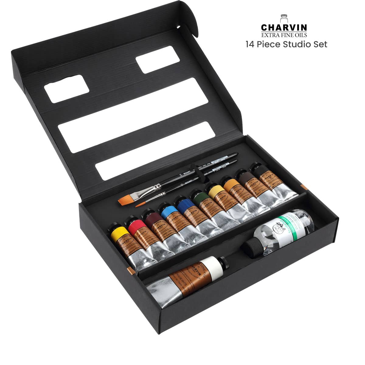 Charvin Extra-Fine Oil Painting Studio Set, 14 Piece Set