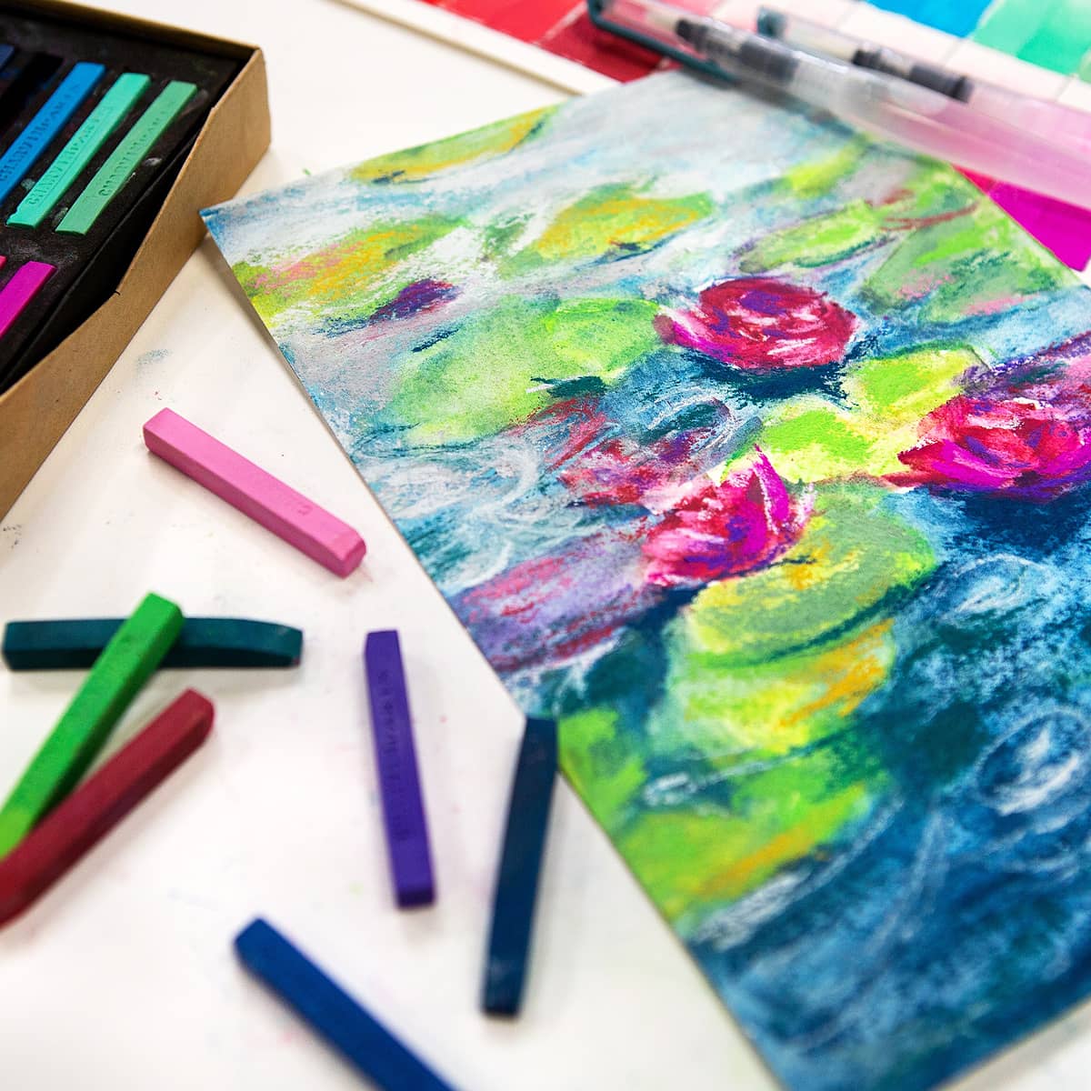 Charvin Water-Soluble Pastel Painting Sticks Beauty