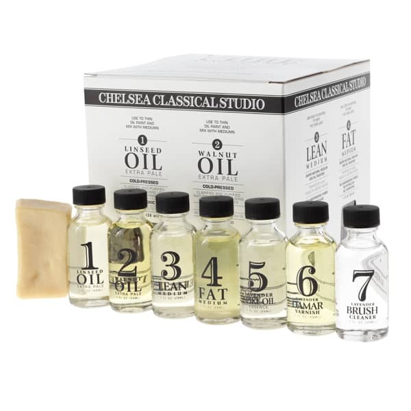 Chelsea Classical Studio Complete Oil Painting Mediums Sampler Set