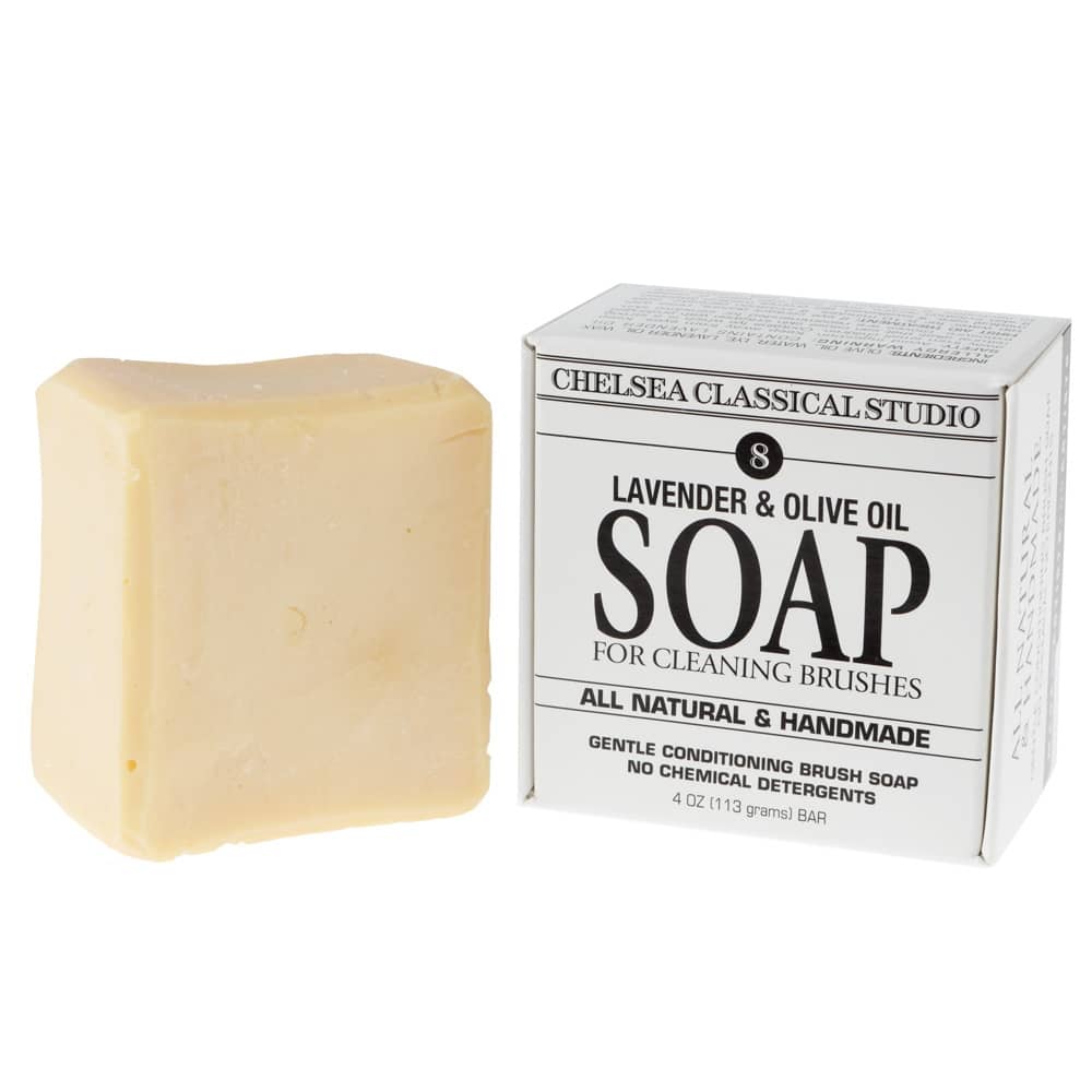 Chelsea Lavender & Olive Oil All Natural Brush Cleaner & Conditioning Soap