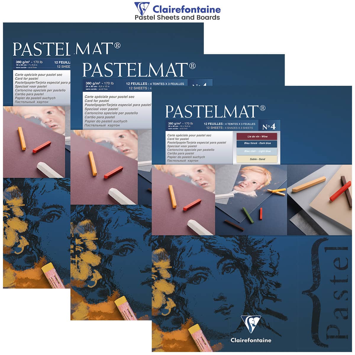 Global Distribution European Art Supplies Clairefontaine Pastelmat No. 7