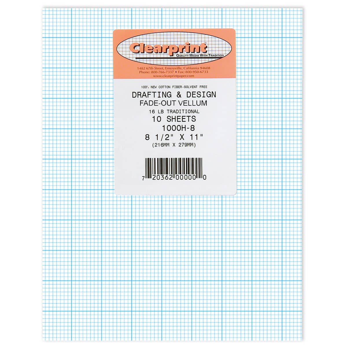 100 Sheets Transclucent Vellum Paper, 29 lb 110 GSM, Transparent, 8.5 x 11