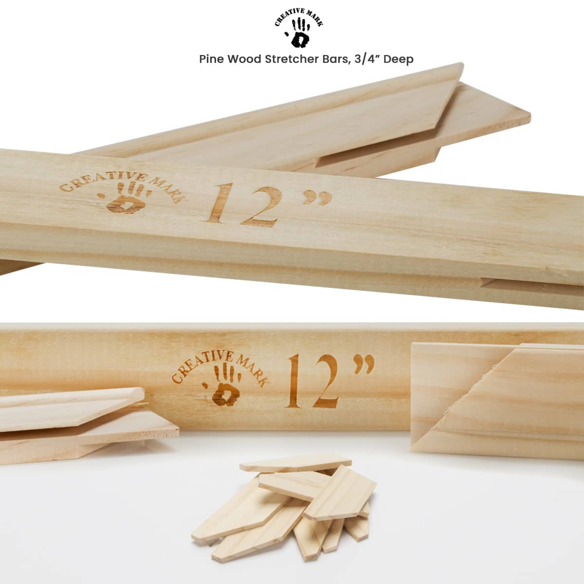 Creative Mark Wood Stretcher Bars Sets & Boxes of 20 & 50