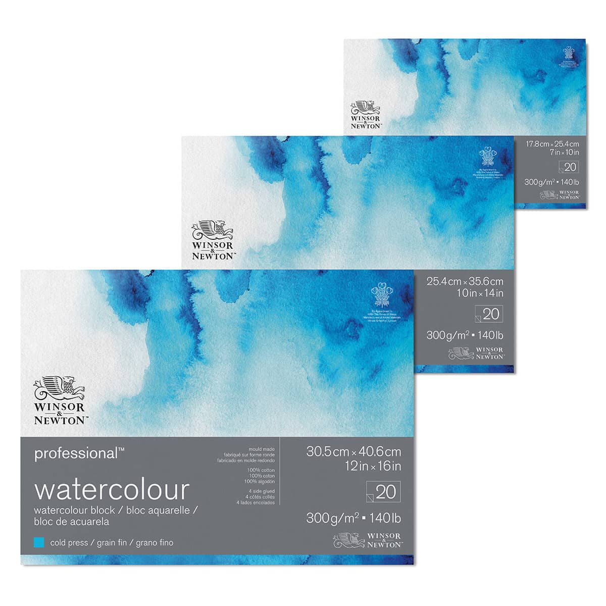 Winsor & Newton Professional Watercolour Blocks and Sheets