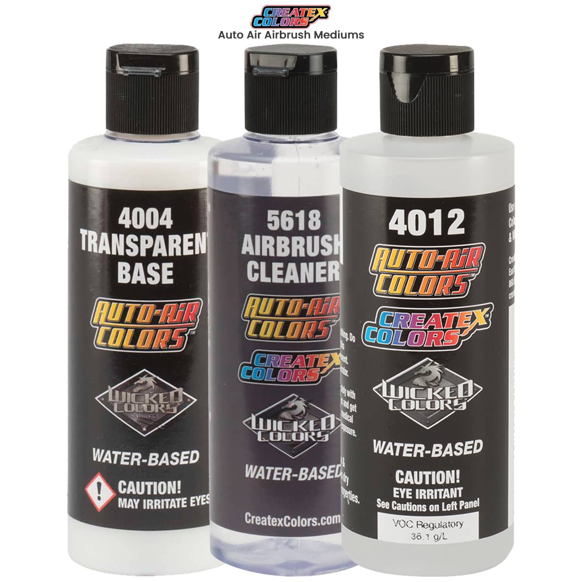 Airbrush Kit and Dual Fan Tank Air Compressor, Wicked 12 Color