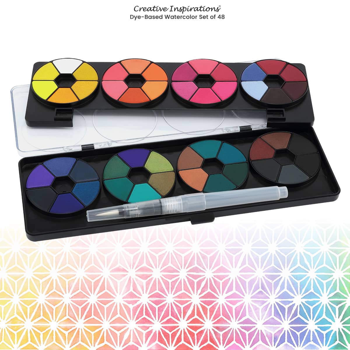 Creative Inspirations Transparent Watercolor Pan Travel Set