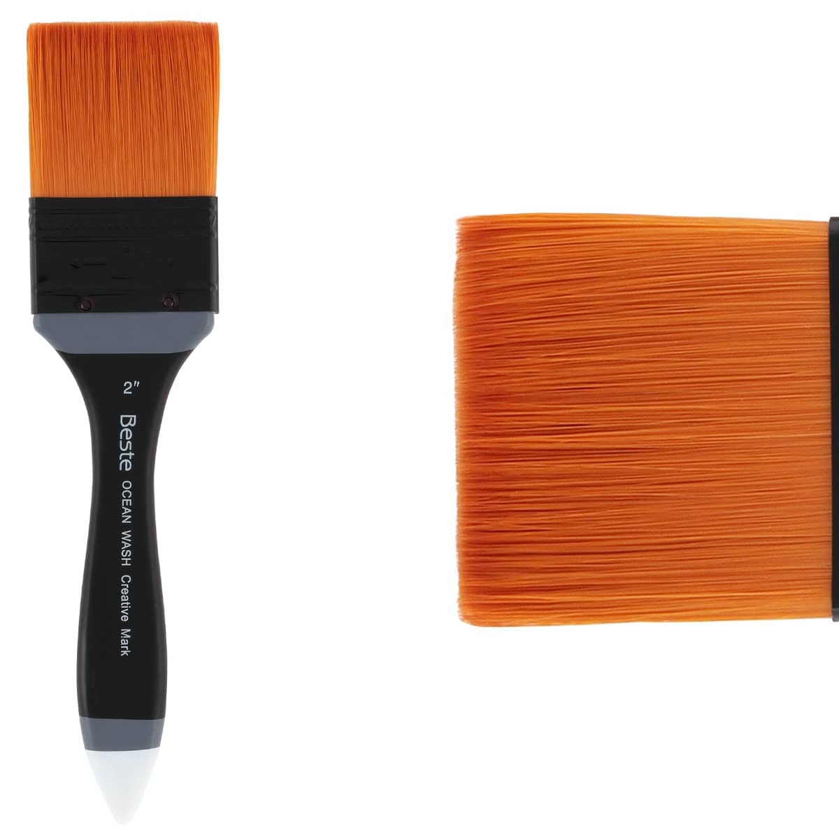 Bob Ross Synthetic Goat Hair Blender Brush Size 2, Bob Ross Paint Brushes