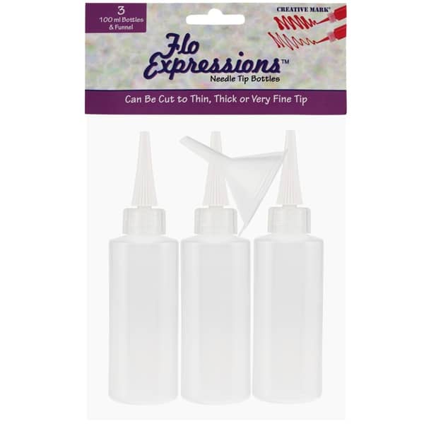 Creative Mark Flo Expressions 3-Pack Bottles With Funnel