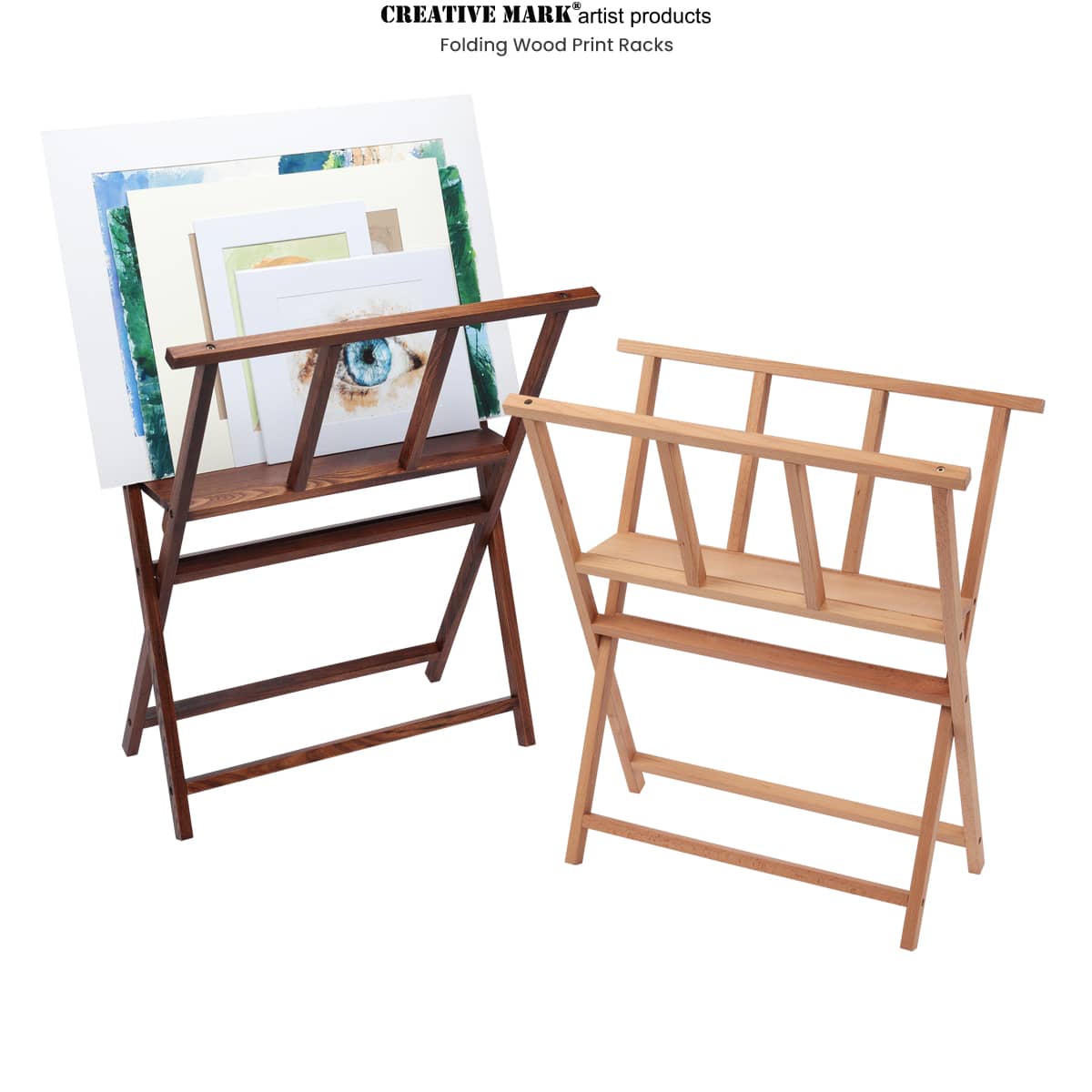 Folding Wood Print Racks