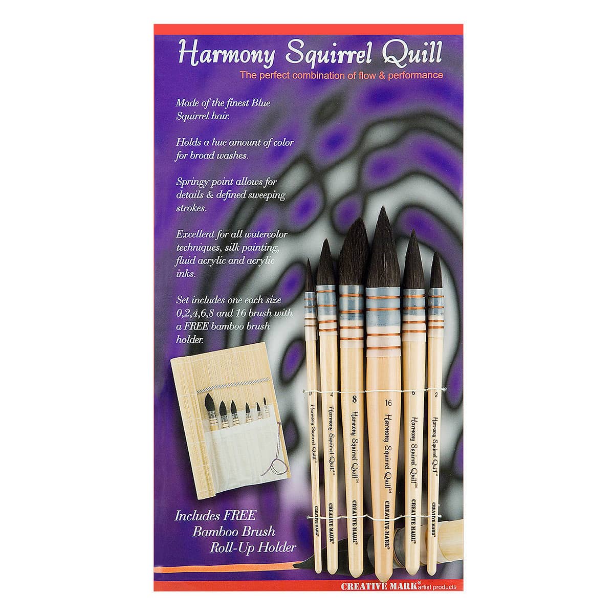 Harmony Squirrel Quill Set of 6