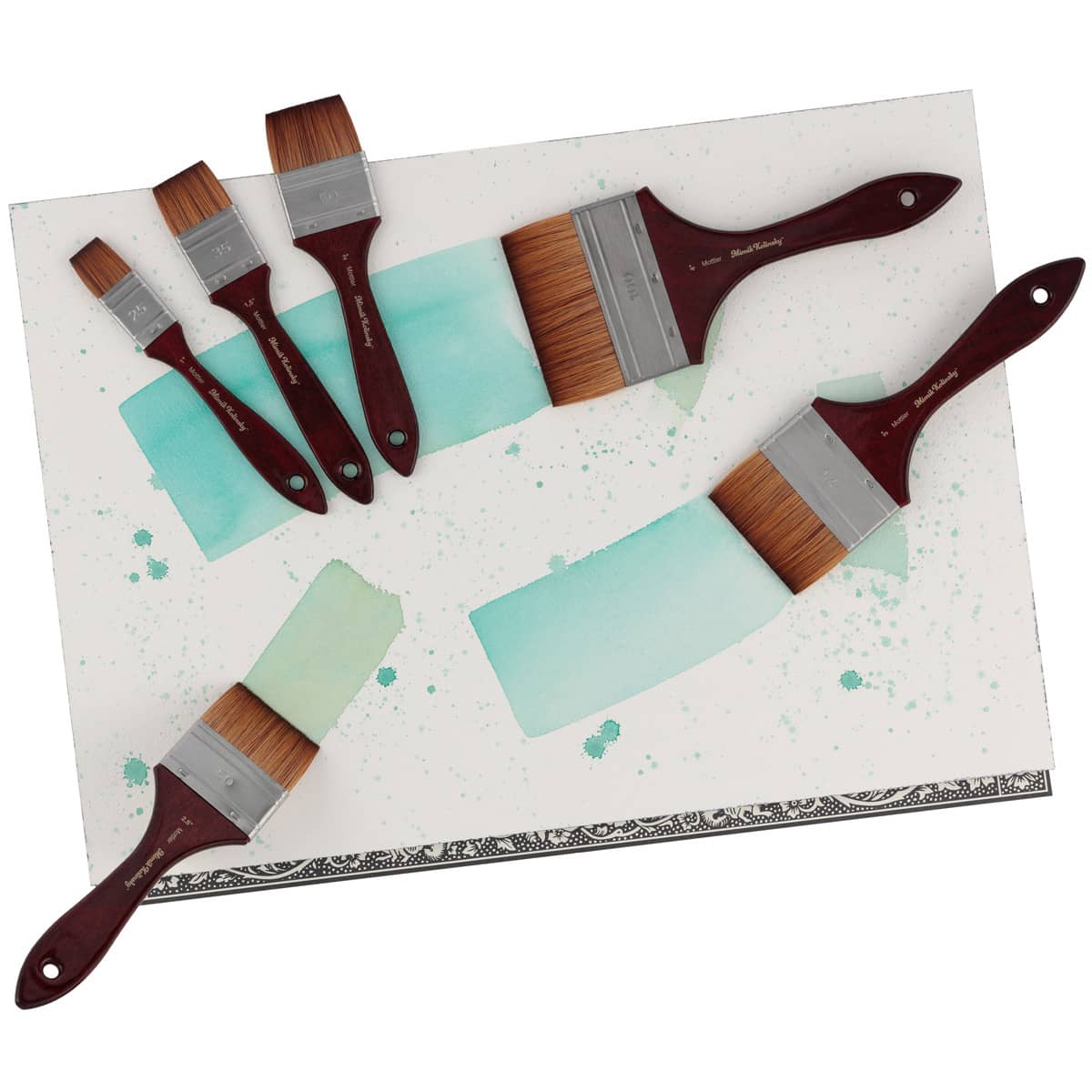 Mimik Kolinsky Synthetic Watercolor Mottler Brushes