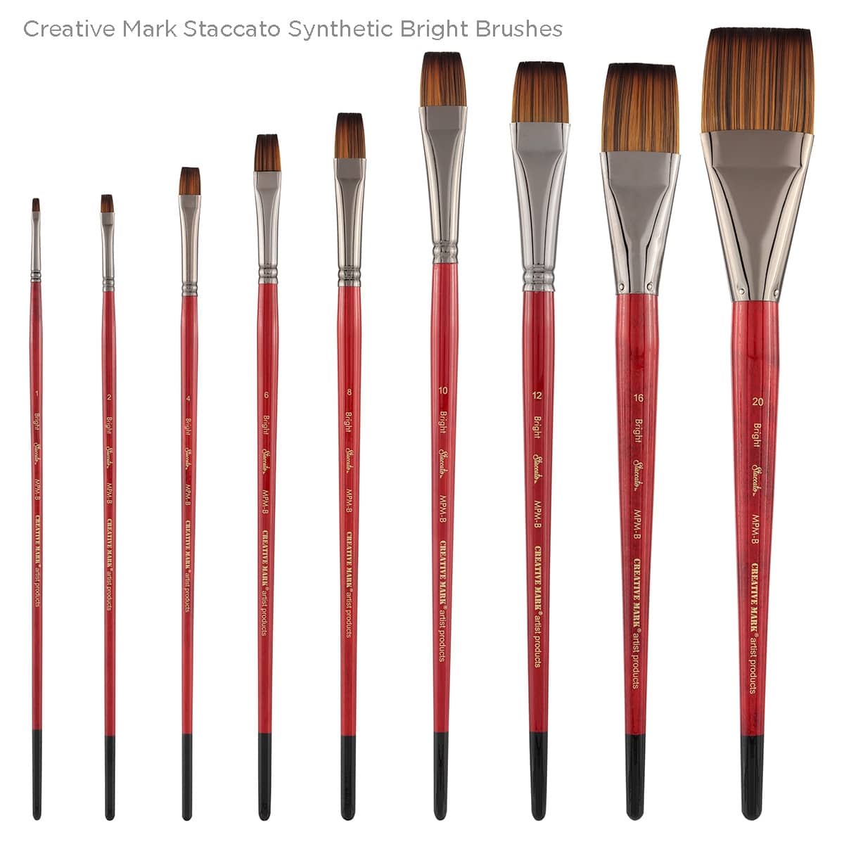 Staccato Long-Handle Synthetic Brushes & Sets