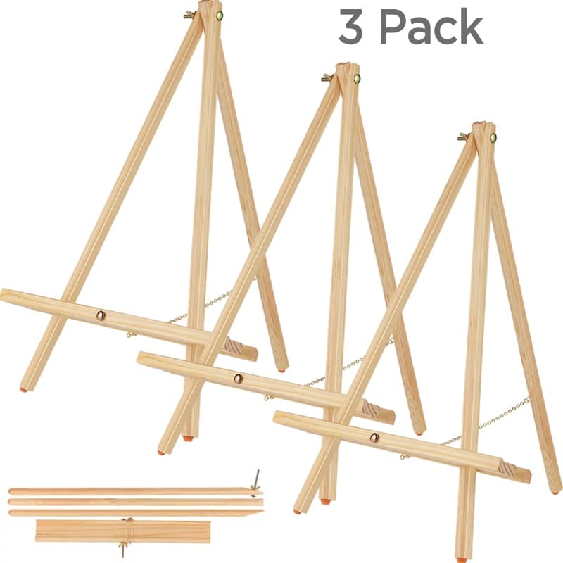 Thrifty Natural Finish - lightweight table top easels