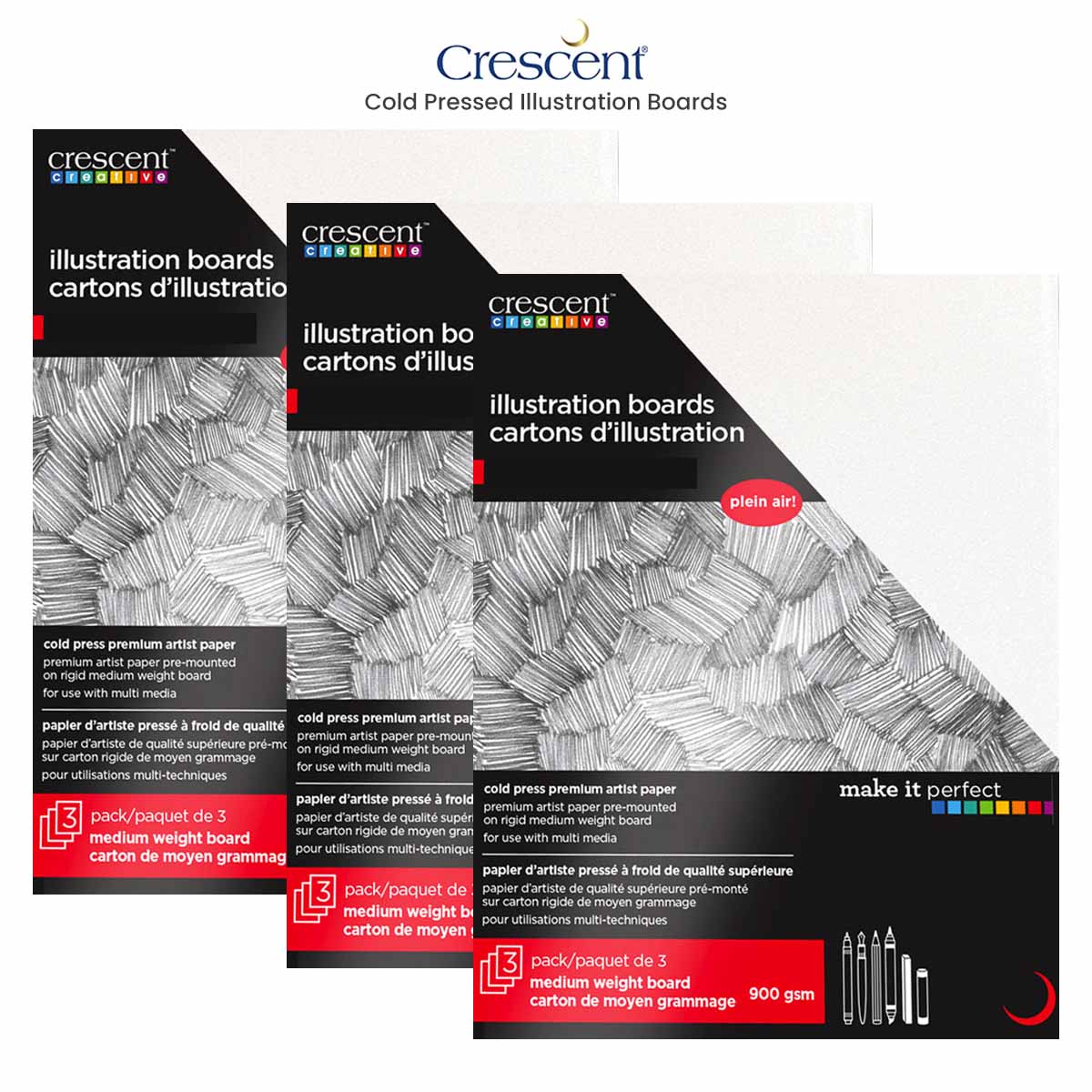 Crescent Cold Pressed Illustration Boards