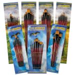 Ebony Splendor Teijin Multi-Filament Hair Brush Sets by Creative Mark