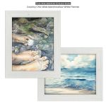 Country Chic Wide Marshmallow White Frames - Millbrook Collection