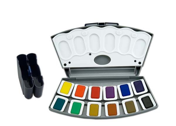 Pelikan Watercolor Transparent Set Of 12 Large Pans Jerry s Artarama Pelikan Watercolor Transparent Set Of 12 Large Pans Jerry s Artarama