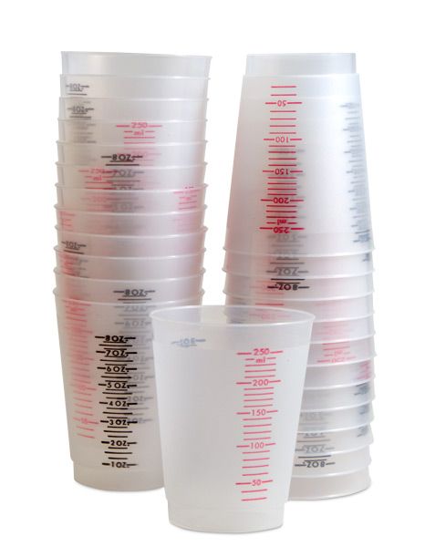 EnviroTex Lite Acrylic Mixing Cups (Pack of 25) 10 oz