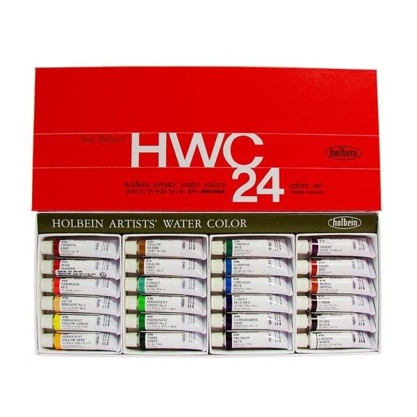 Holbein Artists' Water Color Holbein Artists' Watercolor Set of 24 5 ml Tubes