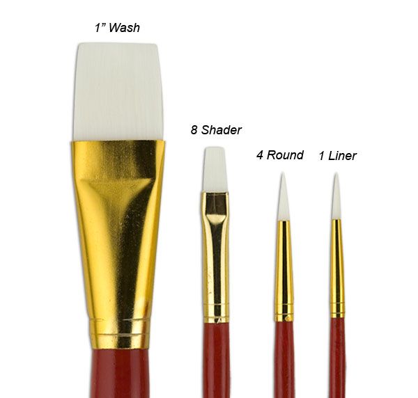 Fundamentals™ Short Handle Brush Set No. 16