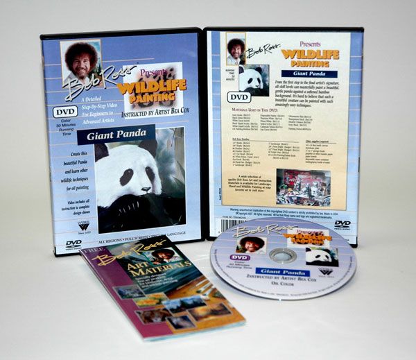 Bob Ross "Wildlife: Giant Pandas" DVD 70 Minutes