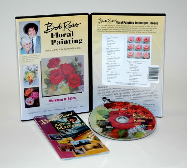 Bob Ross "Floral Painting: Roses" DVD 120 Minutes