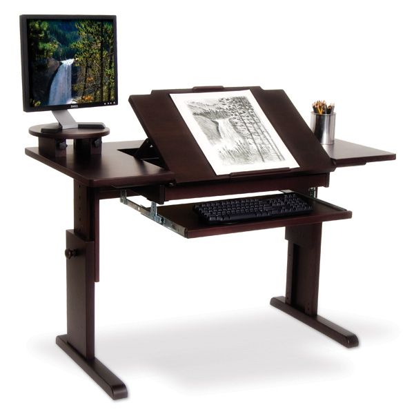 Art Quest Art & Computer Wood Desk