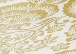 Mountain Peak Handmade Lokta Paper Handmade Card & Envelope Box of 6 - Gold / Natural Paisley