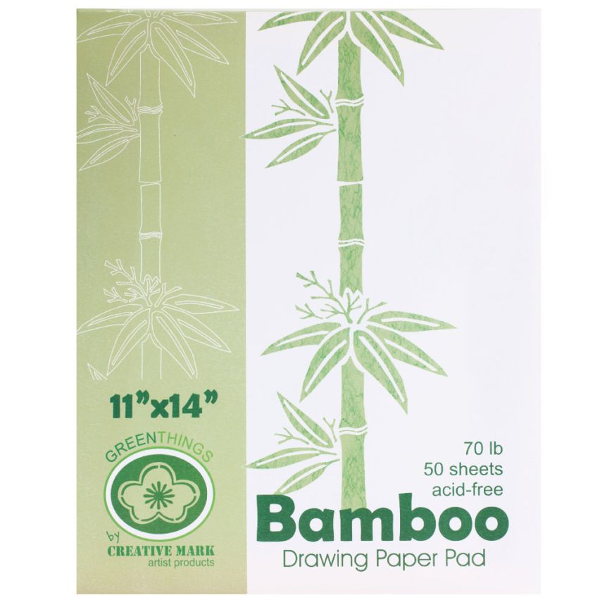 Green Things Bamboo Drawing Paper Pad 11x14"