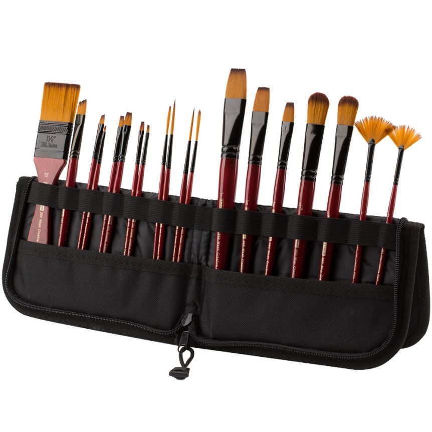 Creative Mark Disposable Varnish Brush Set - Single-Use Disposable Brushes for Varnish, Most Paints, Gesso, & More! - 6-Pack, Size: Set of 6
