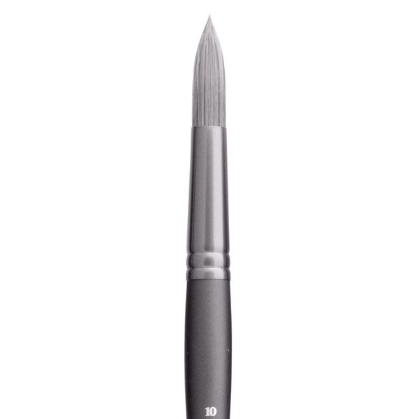 Jack Richeson Grey Matters Series 9811 Long Handle Sz 10 Round Synthetic Oil Brush