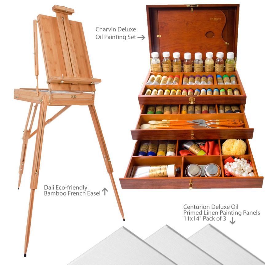 Charvin Deluxe Oil Painting Value Art Set