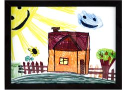RAS Kids Art Frame 9x12" - Black