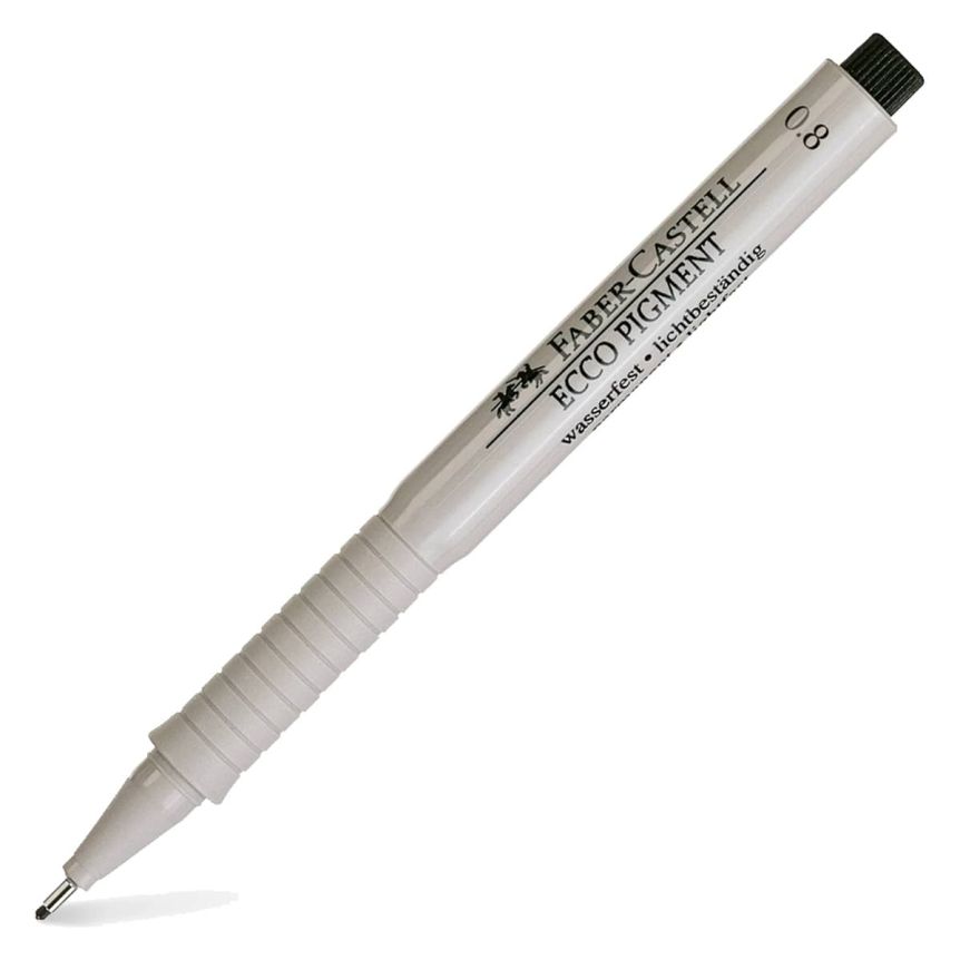 Faber-Castell Ecco Pigment Fineliner Pen - 0.8mm, Black