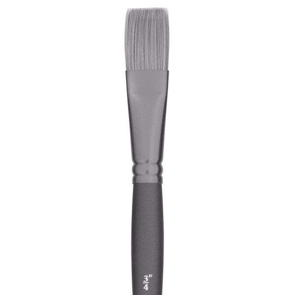 Jack Richeson Grey Matters Series 9832 Short Handle 3/4In Synthetic Watercolor Flat