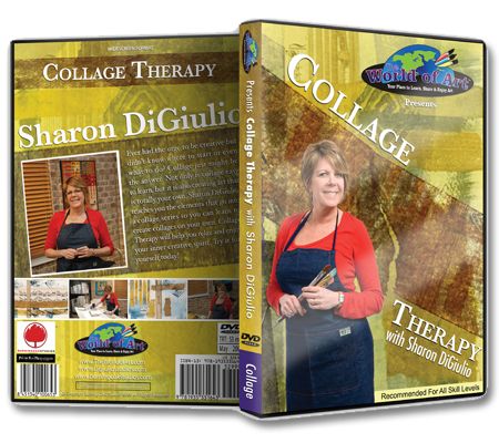 Sharon Digiulio Collage Therapy & Encaustics DVDs