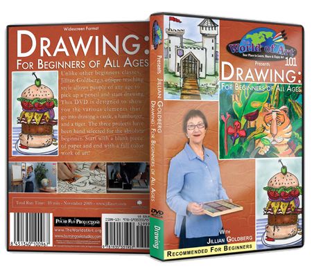 Jillian Goldberg - Video Art Lessons "Drawing: For Beginners of All Ages" DVD