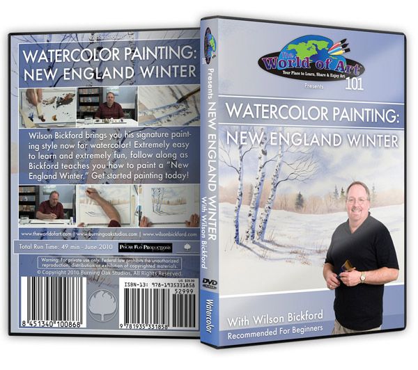 Wilson Bickford - Video Art Lessons "Watercolor Painting: New England Winter" DVD