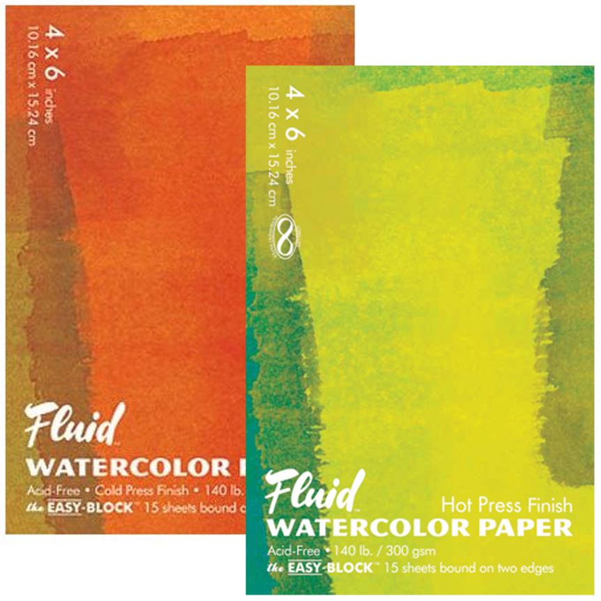 Fluid™ Hot Press Watercolor Paper Block