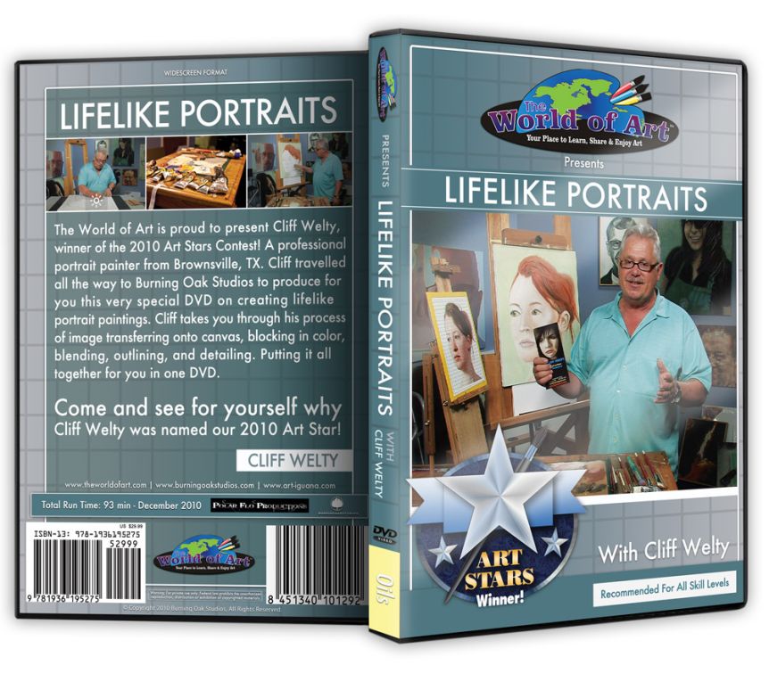 Cliff Welty - Video Art Lessons "Lifelike Portraits" DVD