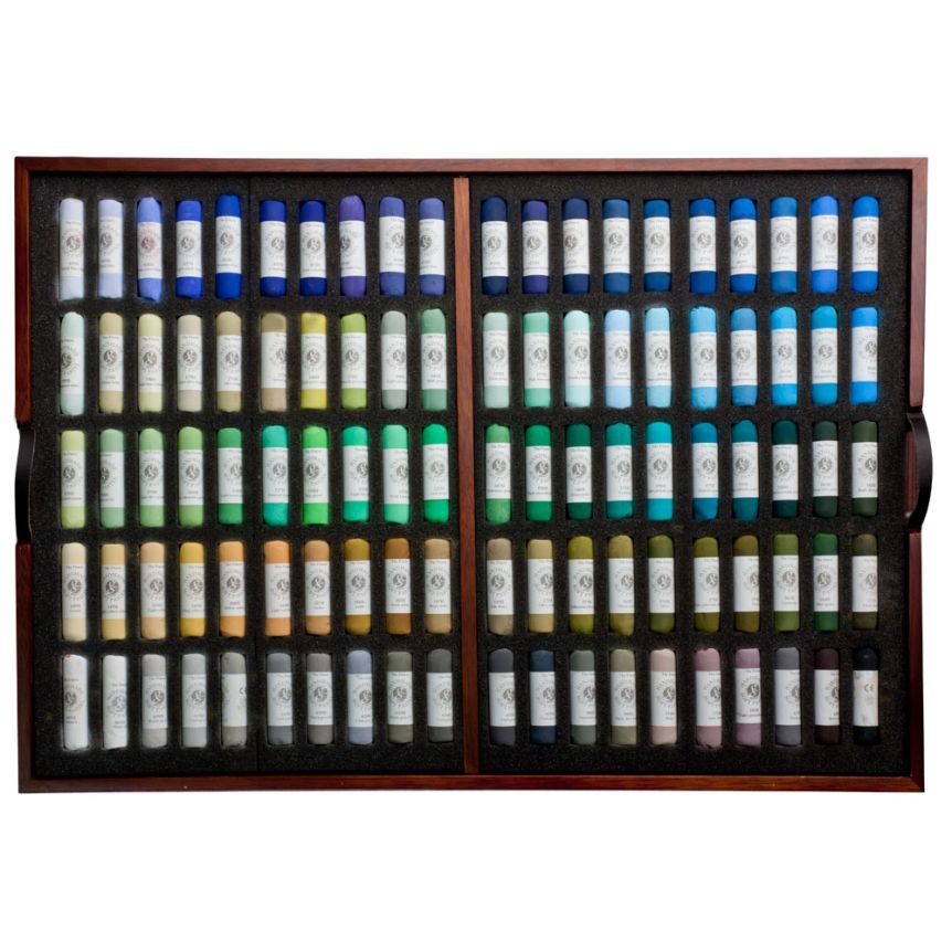 Mungyo Gallery Handmade Soft Pastel Wood Box Set of 200 - Complete Color Range