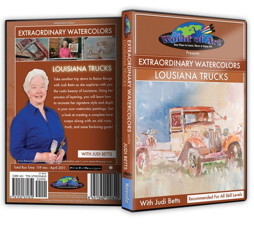 Judi Betts - Video Art Lessons "Extraordinary Watercolors: Louisiana Trucks" DVD