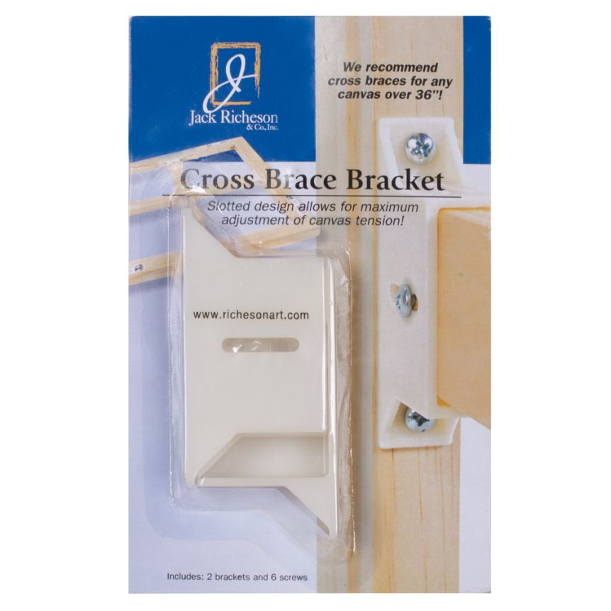 Jack Richeson Canvas Cross Brace Brackets (2-Pack) - Adjustable Frame Hardware