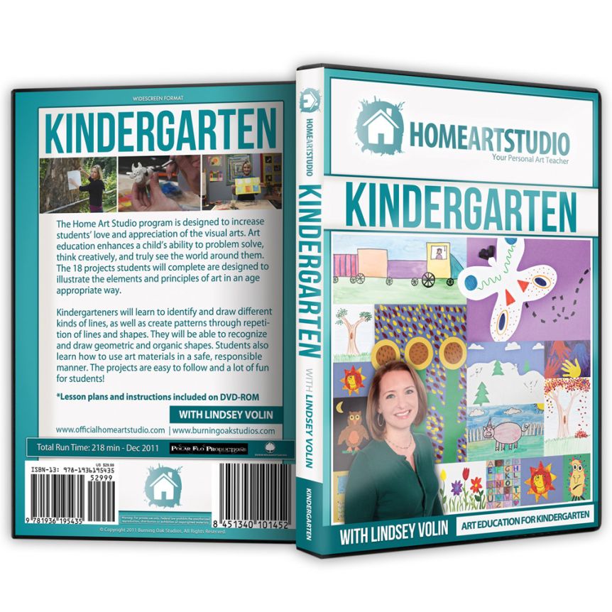 Home School Art Studio Program DVD with Lindsey Volin Kindergarten
