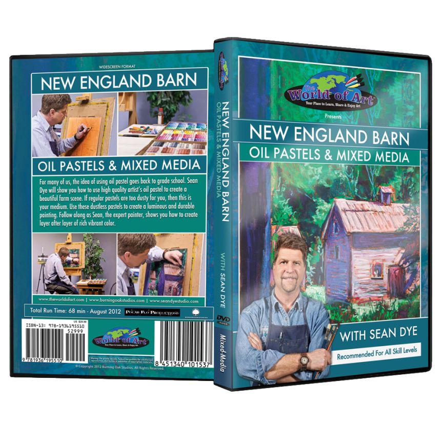 Sean Dye - Video Art Lessons "New England Barn: Oil Pastels and Mixed Media" DVD