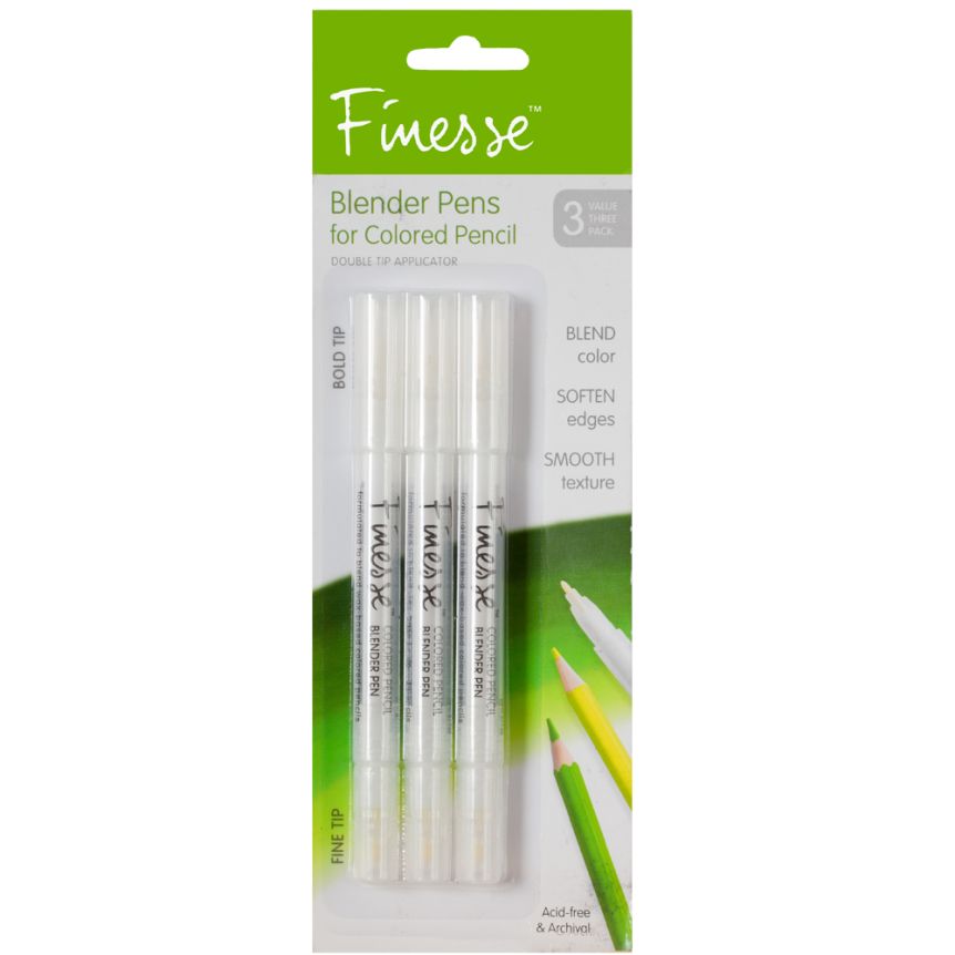 Finesse Blender Pens for Colored Pencils (Pack of 3) Jerry's Artarama