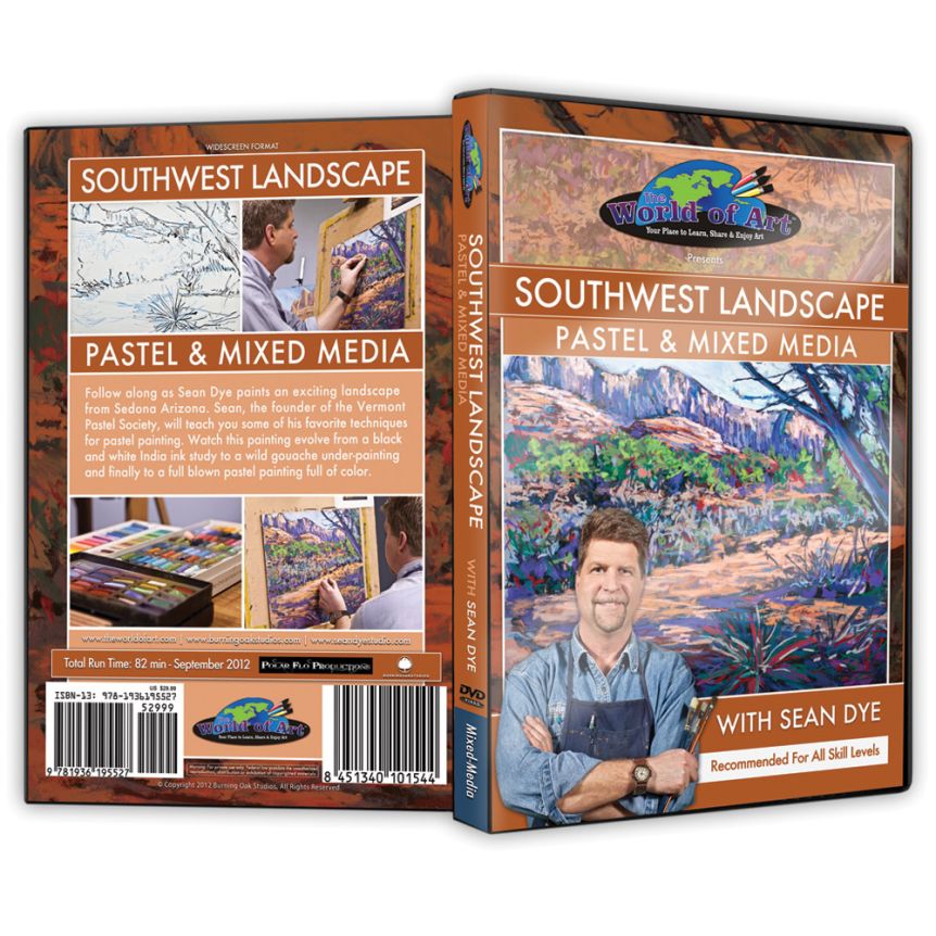 Sean Dye - Video Art Lessons "Southwest Landscape" Pastel and Mixed Media DVD