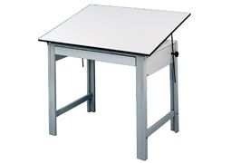 ALVIN Drafting Table DesignMaster 37.5x72" - Gray Base (No Drawer)